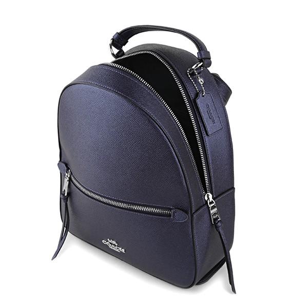 COACH リビントン バックパック リュック 大容量 ブラック×ブルー COACH コーチ ロゴ ショルダーバッグ リビングトン バッグパック