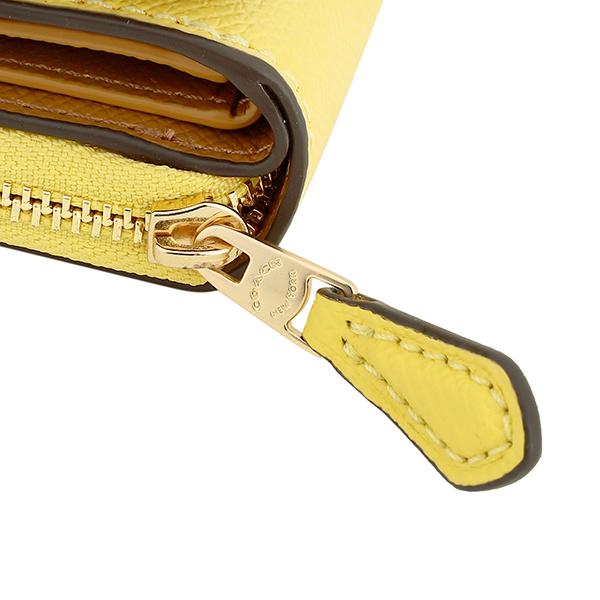 並行輸入 コーチ 3つ折り財布 COACH クロスグレイン 37968 IMS9Vレディース イエロー ゴールド | COACH | 06