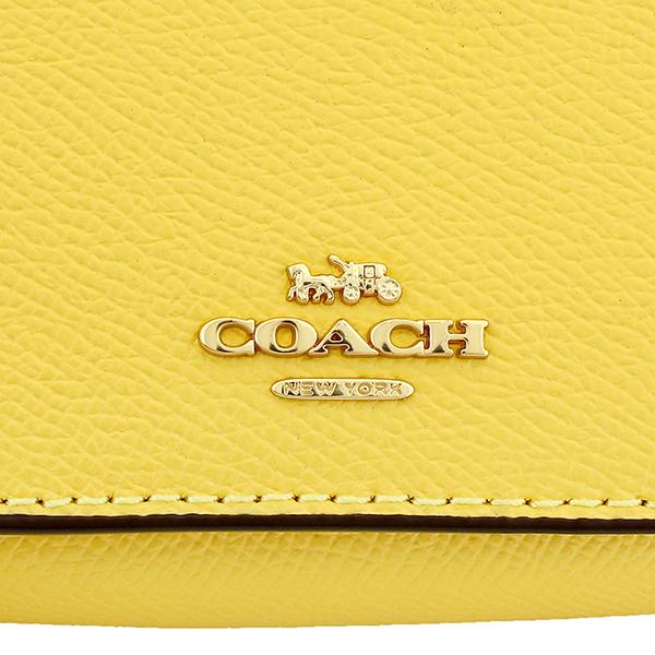 並行輸入 コーチ 3つ折り財布 COACH クロスグレイン 37968 IMS9Vレディース イエロー ゴールド | COACH | 07