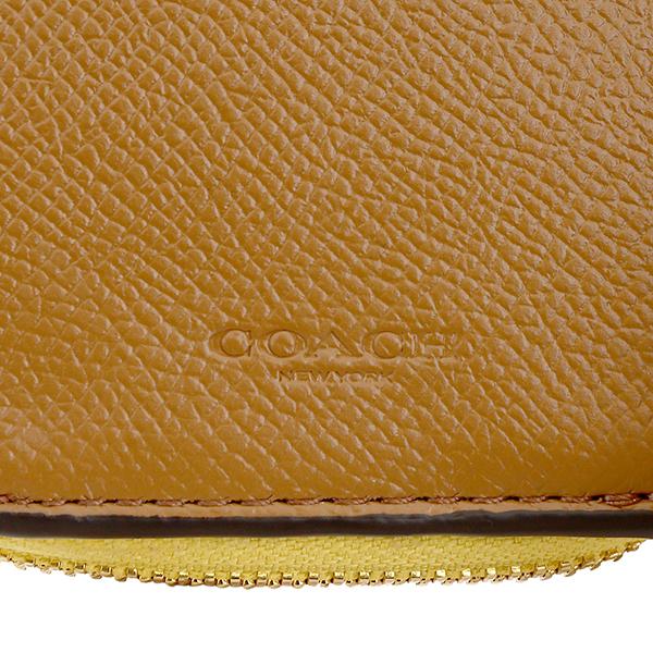 並行輸入 コーチ 3つ折り財布 COACH クロスグレイン 37968 IMS9Vレディース イエロー ゴールド | COACH | 08