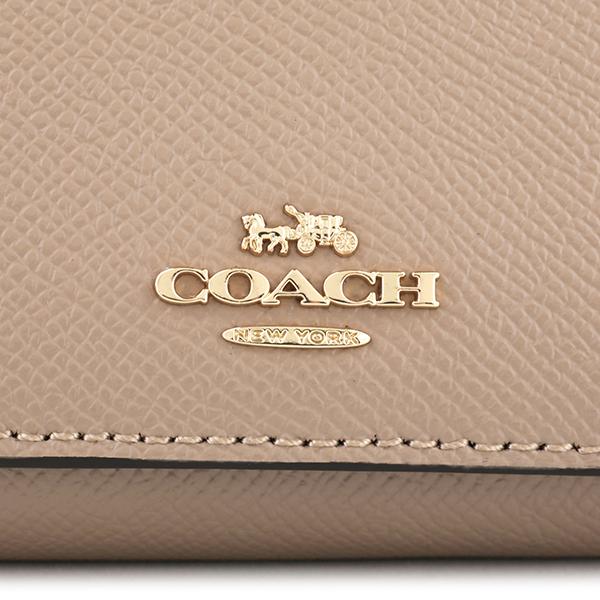 COACH（コーチ） 並行輸入 3つ折り財布 ベージュ COACH 37968 IMTAU