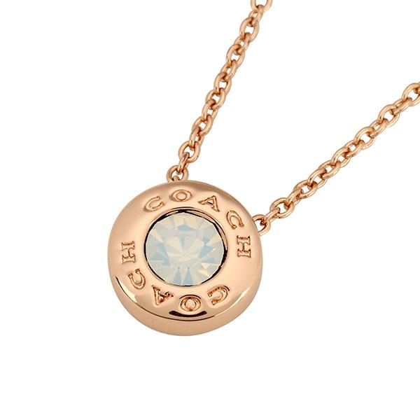 並行輸入 コーチ ネックレス COACH オープンサークル 54514 TMCレディース ピンクゴールド ホワイト | COACH