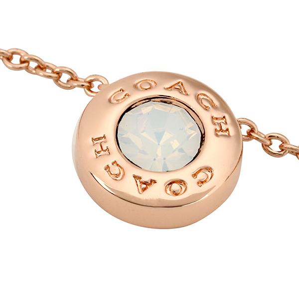 並行輸入 コーチ ネックレス COACH オープンサークル 54514 TMCレディース ピンクゴールド ホワイト | COACH | 07