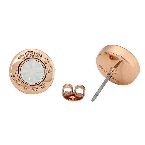並行輸入 コーチ ピアス COACH オープンサークル 54516 TMCレディース ピンクゴールド ホワイト | COACH | 05