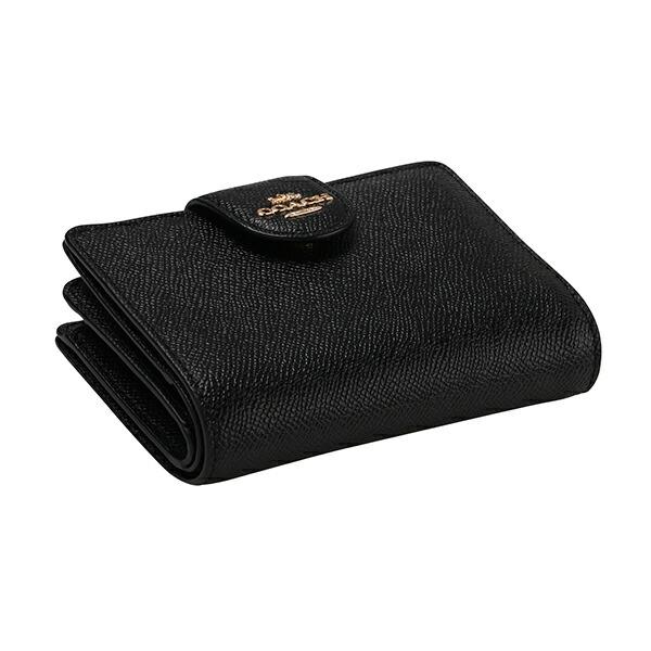 並行輸入 コーチ 2つ折り財布 COACH クロスグレイン 6390 IMBLK レディース ブラック 黒 ゴールド | COACH | 02