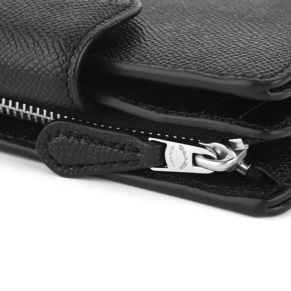 COACH（コーチ） 並行輸入 2つ折り財布 クロスグレイン 6390 SVDTV
