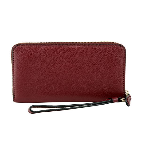 延長4/17までキャンペーンお値下げ中！ コーチ 長財布 正規品 えんじ色 濃いボルドー COACH（コーチ） 並行輸入 長財布(ラウンドファスナー) ダークレッド