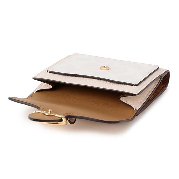 COACH コーチ 2つ折り財布 ホワイト 白 7250 IMQQ4 : ブランド