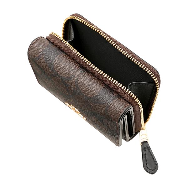 並行輸入 コーチ 3つ折り財布 COACH シグネチャー 7331 IMAA8レディース ブラウン | COACH | 04