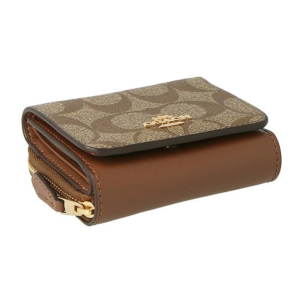 並行輸入 コーチ 3つ折り財布 COACH シグネチャー 7331 IME74レディース ブラウン 茶 | COACH | 02