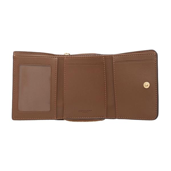 並行輸入 コーチ 3つ折り財布 COACH シグネチャー 7331 IME74レディース ブラウン 茶 | COACH | 03