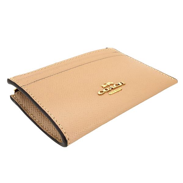 並行輸入 コーチ コインケース COACH クロスグレイン 88250 IMTAUレディース ベージュ ゴールド | COACH | 02