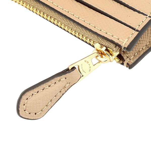 並行輸入 コーチ コインケース COACH クロスグレイン 88250 IMTAUレディース ベージュ ゴールド | COACH | 06