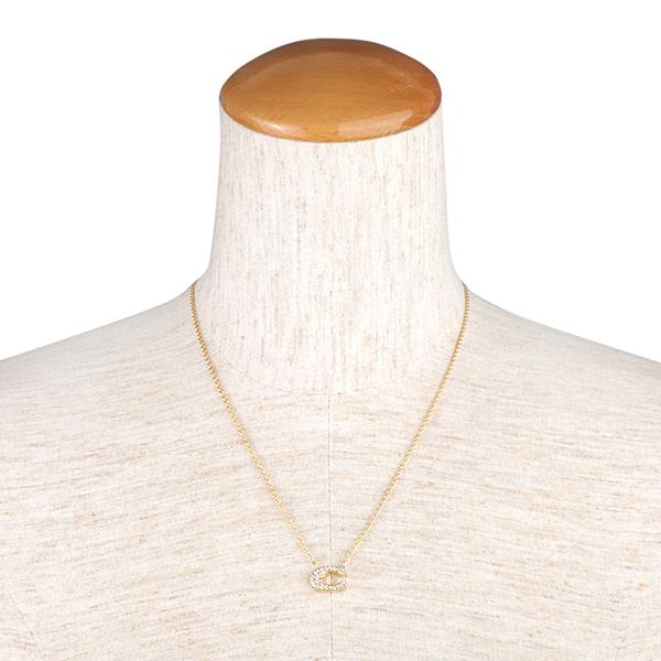 COACH（コーチ） 並行輸入 ネックレス パヴェ シグネチャー 91433 GLD