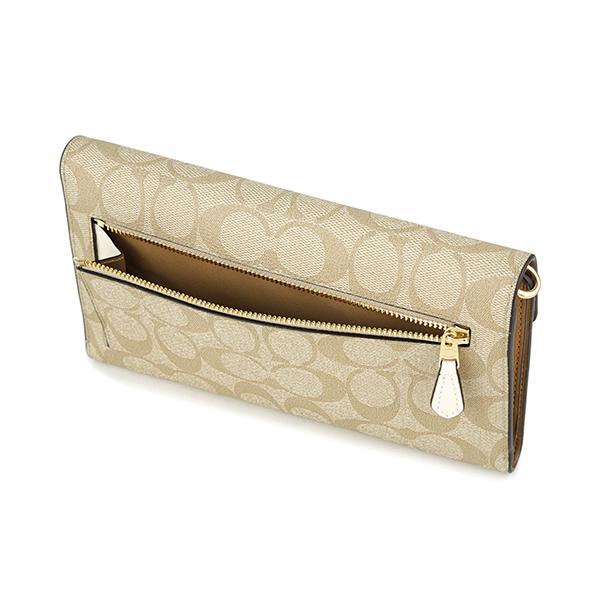 MyB@g(*☻-☻*) 専用COACH 長財布 ベージュ キャンバス✖️２ 残り1個！】新品未使用！COACH財布 長財布 シグネチャーキャンパス