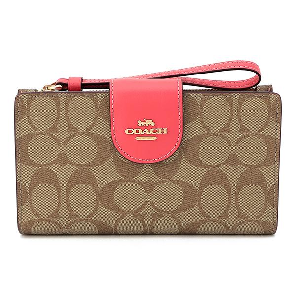 COACH（コーチ） 並行輸入 長財布 シグネチャー カラーブロック C2874
