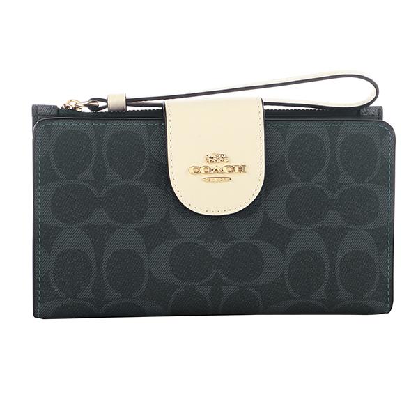 COACH（コーチ） 並行輸入 2つ折り財布 シグネチャー カラーブロック