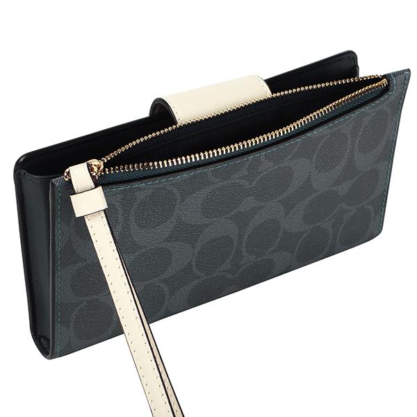 COACH（コーチ） 並行輸入 2つ折り財布 シグネチャー カラーブロック