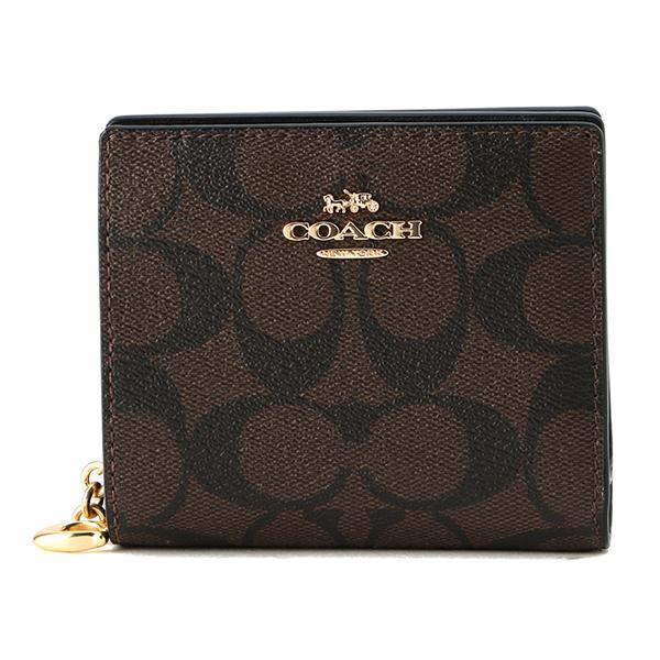 COACH コーチ 2つ折り財布 シグネチャー C3309 IMAA8 : ブランド 