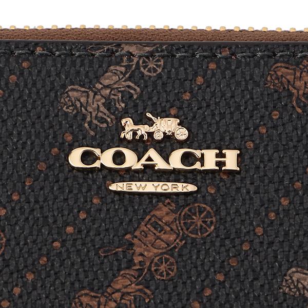 COACH ブラック ジッパー式長財布 COACH コーチ 長財布(ラウンドファスナー) ブラック 黒 C3547