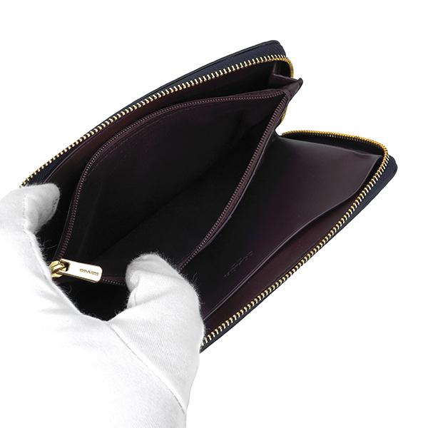 並行輸入 コーチ 長財布(ラウンドファスナー) COACH ぺブルドレザー C4111 IMBHPレディース ネイビー | COACH | 04