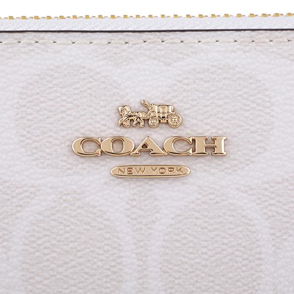 COACH コーチ 長財布(ラウンドファスナー) ホワイト 白 C4452