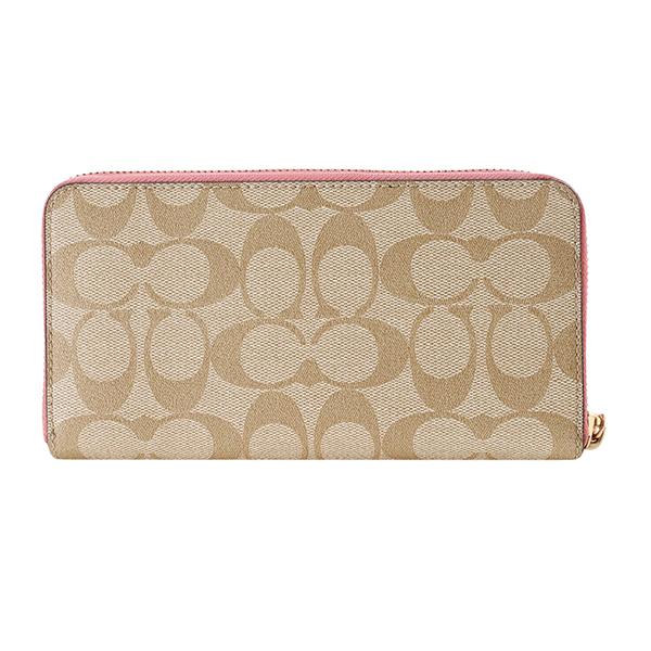 【新品未使用品】COACH ラウンドファスナー 長財布 ブルー×ベージュ COACH 並行輸入 コーチ 長財布(ラウンドファスナー) ベージュ