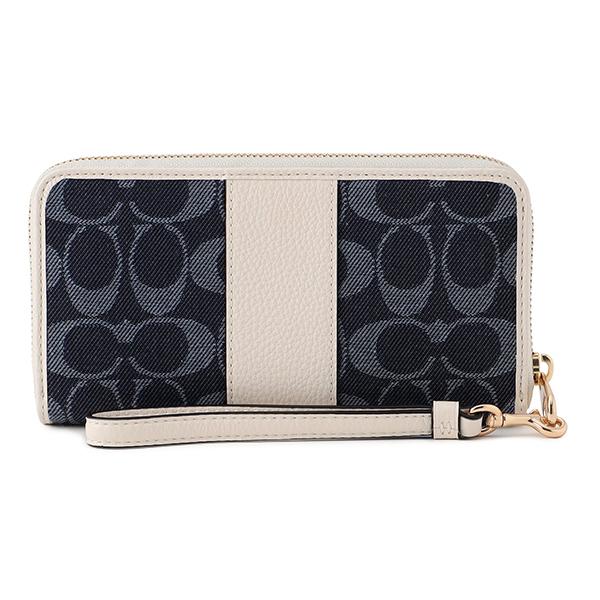 並行輸入 コーチ 長財布(ラウンドファスナー) ブルー 青 COACH C4453 IMDEI 爆買 | COACH | 01