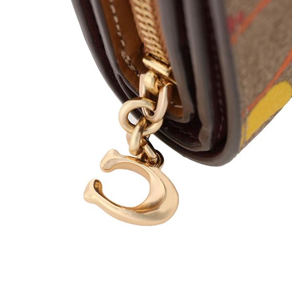 COACH コーチ　二つ折り財布　C4536 レインボー　ブラウン　新品未使用 COACH コーチ 2つ折り財布 ブラウン 茶 C4536 IMMU4 : ブランド