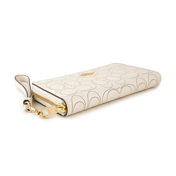 COACH コーチ 長財布(ラウンドファスナー) ホワイト 白 C4715 COACH コーチ 長財布(ラウンドファスナー) ホワイト 白 C4715