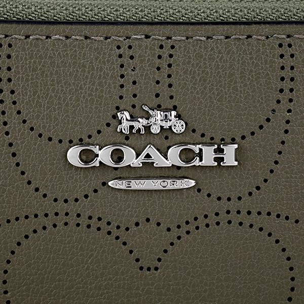 COACH コーチ 長財布(ラウンドファスナー) カーキ C4715 SVB75