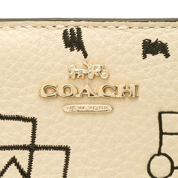 COACH（コーチ） 並行輸入 2つ折り財布 ホワイト系 白 COACH C5587