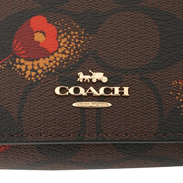 COACH（コーチ） 並行輸入 3つ折り財布 シグネチャーウィズポップ