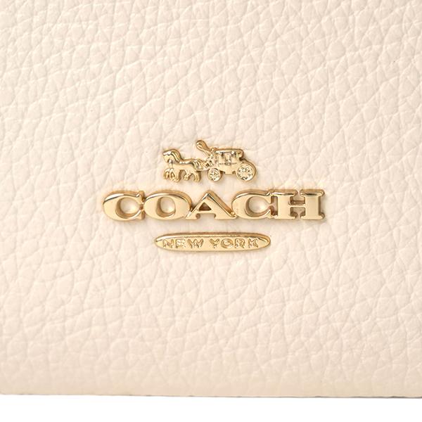 COACH 限定版　長財布 クリーム色 コーチ COACH MEDIUM CORNER ZIP WALLET ミディアム コーナー ジップ
