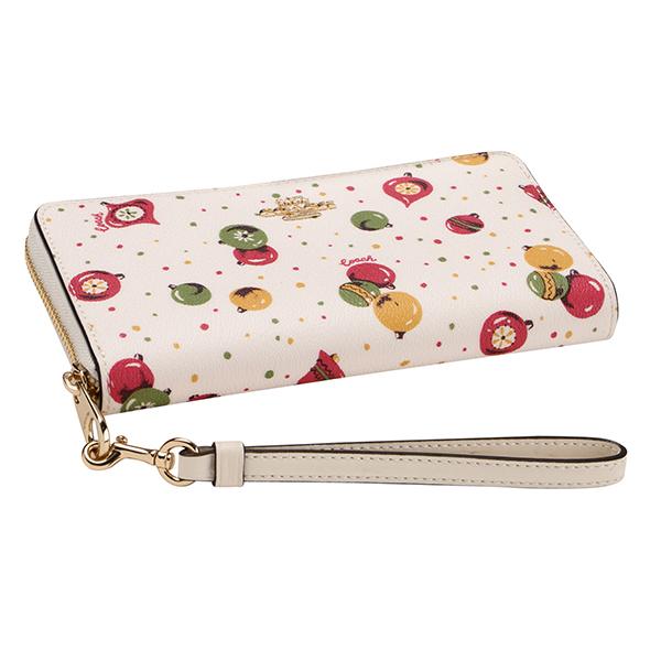 全品送料無料 COACH 長財布 ホワイト マルチ C7410 IMCAH