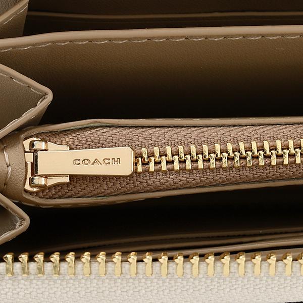 COACH コーチ 長財布(ラウンドファスナー) オーナメントプリント
