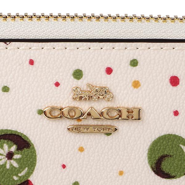 COACH ロゴプリント ラウンドジップ 長財布 バイカラー COACH (コーチ) ロゴ ラウンドジップ 長財布 CO54630IMDQC