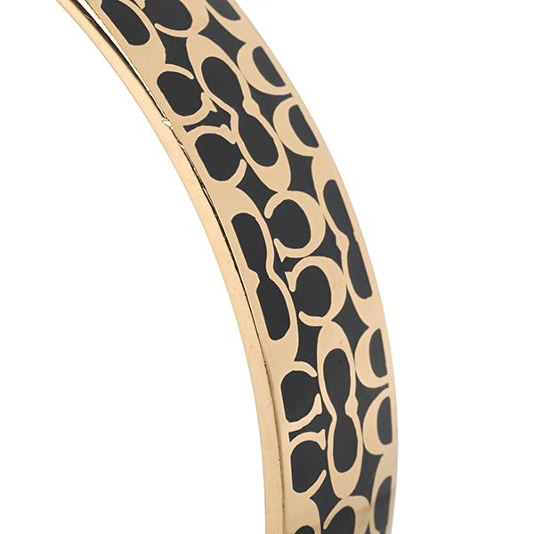 [コーチ] レディース女性用シグニチャーバングル C7771-GDBLK COACH 並行輸入 コーチ ブレスレット シグネチャー C7771 GDBLK