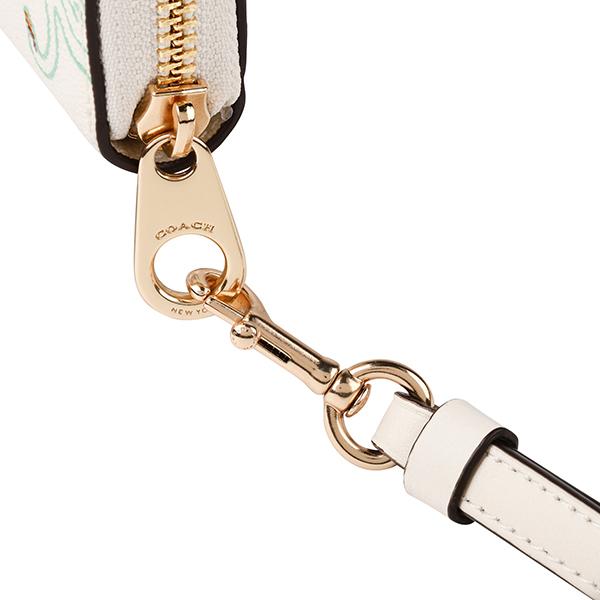未使用✨COACH アップルプリント 長財布 ラウンドジップ しぼ革 ホワイト COACH アップルプリント 長財布 ホワイト りんご コーチ - メルカリ