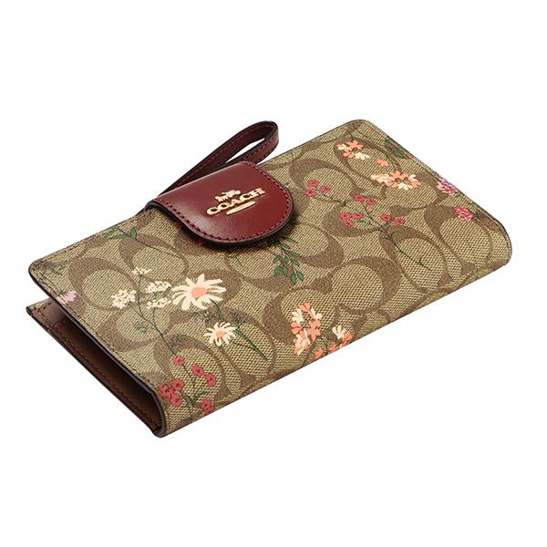 COACH（コーチ） 並行輸入 2つ折り財布 シグネチャー ワイルドフラワー