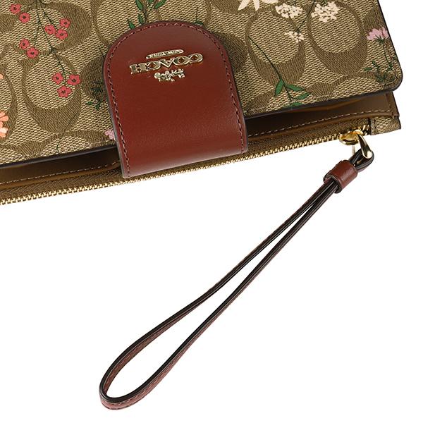 COACH（コーチ） 並行輸入 2つ折り財布 シグネチャー ワイルドフラワー