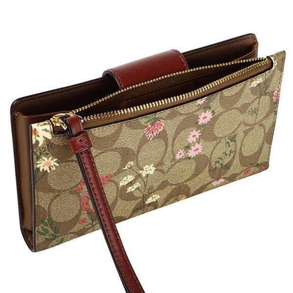 COACH（コーチ） 並行輸入 2つ折り財布 シグネチャー ワイルドフラワー