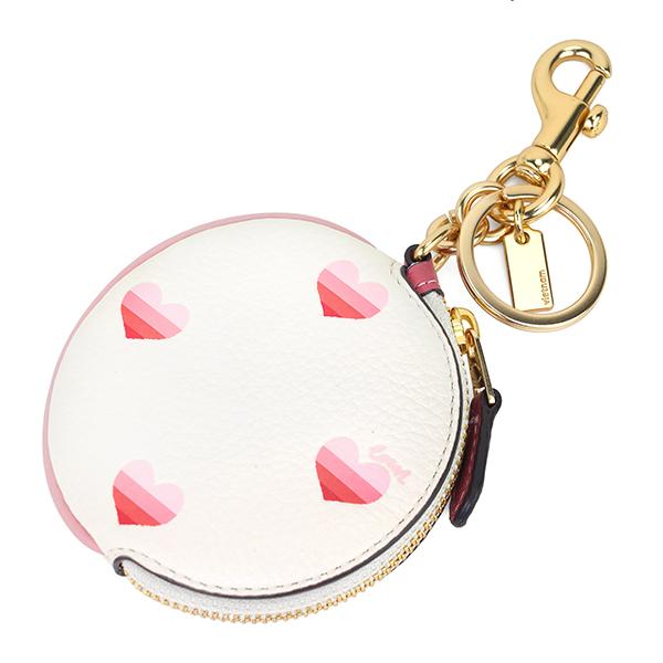 並行輸入 コーチ ポーチ COACH ストライプ ハートプリント CA044 IMLKOレディース ホワイト系 ピンク | COACH | 01