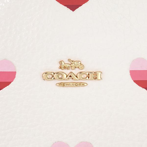 並行輸入 コーチ ポーチ COACH ストライプ ハートプリント CA044 IMLKOレディース ホワイト系 ピンク | COACH | 05