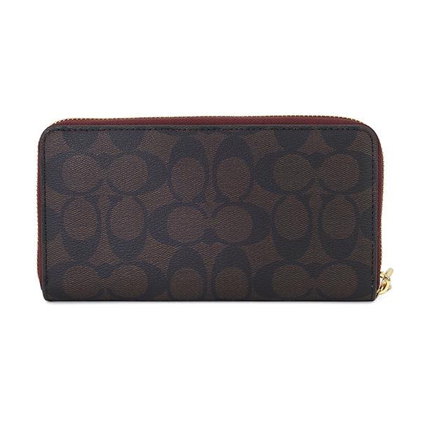【美品】 855 COACH コーチ ラウンドファスナー長財布 Brandol / COACH コーチ ラウンドファスナー長財布 シグネチャー
