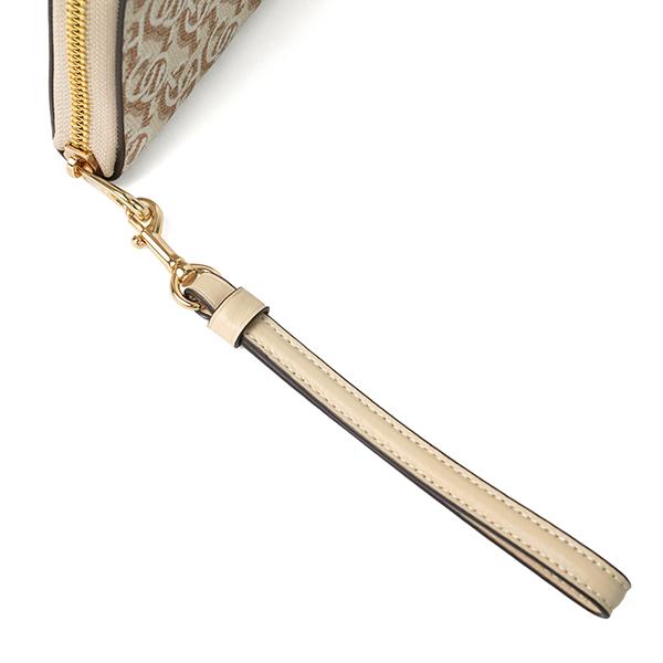 新品タグ付き COACH コーチ ラムファー付きグレー ロングコート コーチ COACH アウトレット 二つ折り財布 シグネチャー ブラック