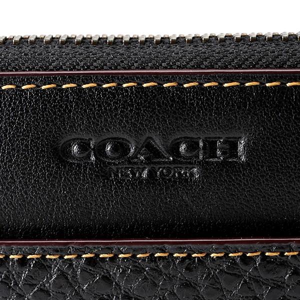 並行輸入 コーチ アウトレット 長財布(ラウンドファスナー) アコーディオン ウォレット F12130 BLK ブラック 黒/バーガンディ系 爆買 | COACH | 05