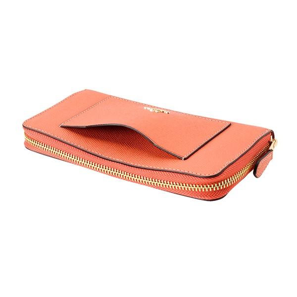 並行輸入 コーチ アウトレット 長財布(ラウンドファスナー) アコーディオン ジップ F54007 IMORO コーラルオレンジ/ゴールド 爆買 | COACH | 04