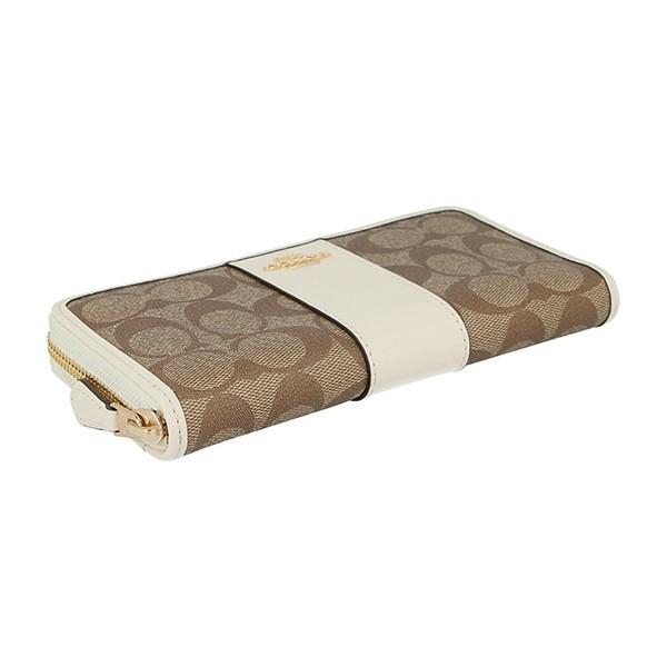 COACH コーチ 長財布(ラウンドファスナー) カーキ F54630 IMDJ8