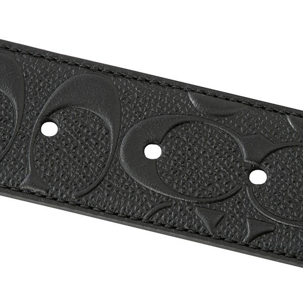 並行輸入 コーチ ベルト COACH シグネチャー レザー F55157 BLKメンズ ブラック 黒 | COACH | 04